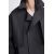 Zara Укороченное тренч-пальто с широким воротником, длинными рукавами, Цвет: Синий, Размер: M (US M), изображение 6