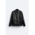 Zara Куртка с эффектом кожи , Цвет: Черный, Размер: S (US S)
