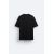 Zara Оверсайз бокси-фит футболка, Цвет: Черный, Размер: XXL (US XXL), изображение 8