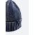 Zara Вязаная шапка из тянущейся хлопковой ткани с рубчиком, Цвет: Синий, Размер: M, изображение 2