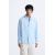 Zara 100% льняная рубашка , Цвет: Синий, Размер: L (US L), изображение 2