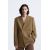 Zara Пиджак с двойной застежкой в стиле мужского костюма , Цвет: Коричневый, Размер: EU 48 (US 38), изображение 2