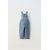 Zara Джинсовый комбинезон с нашивкой , Цвет: Синий, Размер: 9-12 месяцев (80 см), изображение 2
