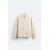 Zara Вышитая рубашка с воротником , Цвет: Бежевый, Размер: S (US S), изображение 7