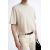 Zara Льняная - хлопковая футболка , Цвет: Бежевый, Размер: XL (US XL), изображение 5