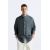 Zara Рубашка из смеси льна и вискозы , Цвет: Серый, Размер: S (US S), изображение 2