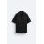 Zara Рубашка с эффектом помятости , Цвет: Черный, Размер: S (US S), изображение 6