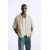 Zara Рубашка с разрезанным швом из жаккардовой ткани , Цвет: Коричневый, Размер: M (US M), изображение 2
