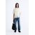 Zara Рубашка с полосатым жаккардовым узором , Цвет: Бежевый, Размер: S (US S)