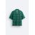 Zara Рубашка с текстурным вязанием , Цвет: Зеленый, Размер: S-M (US S-M), изображение 8