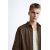 Zara Текстурированная жаккардовая рубашка , Цвет: Коричневый, Размер: S (US S), изображение 6