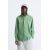 Zara Рубашка из денима , Цвет: Зеленый, Размер: XL (US XL), изображение 2