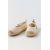 Zara Туфли-балетки из хлопка с вышитыми цветочными деталями, Цвет: Бежевый, Размер: 25 (15,6 см), изображение 3