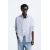 Zara Полосатая рубашка с контрастным отделителем , Цвет: Синий, Размер: S (US S), изображение 2
