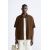 Zara Рубашка с эффектом складок , Цвет: Коричневый, Размер: S (US S), изображение 2