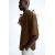 Zara Рубашка с эффектом складок , Цвет: Коричневый, Размер: S (US S), изображение 5