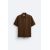Zara Рубашка с эффектом складок , Цвет: Коричневый, Размер: S (US S), изображение 6