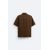 Zara Рубашка с эффектом складок , Цвет: Коричневый, Размер: S (US S), изображение 7