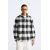 Zara Рубашка-фланелка в клетку , Цвет: Черный, Размер: S (US S)