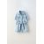 Zara Платье из денима с поясом , Цвет: Синий, Размер: 3 лет (98 см)