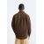 Zara Изношенная рубашка с карманом , Цвет: Коричневый, Размер: S (US S), изображение 3