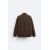 Zara Изношенная рубашка с карманом , Цвет: Коричневый, Размер: S (US S), изображение 8