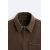 Zara Изношенная рубашка с карманом , Цвет: Коричневый, Размер: S (US S), изображение 9