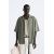 Zara Рубашка из смеси ленцелла, Цвет: Зеленый, Размер: M (US M), изображение 2