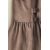 Zara Timelesz - платье с пересечением из льняного бленда , Цвет: Коричневый, Размер: 1½ лет (86 см), изображение 4