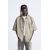 Zara Рубашка-накидка с карманом , Цвет: Бежевый, Размер: S (US S), изображение 2