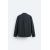 Zara Рубашка из мягкого хлопкового материала с эффектом складок, Цвет: Серый, Размер: S (US S), изображение 7