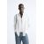 Zara Рубашка из хлопковой ткани с эффектом морщин, Цвет: Белый, Размер: S (US S), изображение 2