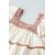 Zara Платье с прямым вырезом, контрастными кружевными оборками и короткими рукавами, Цвет: Бежевый, Размер: 1½ лет (86 см), изображение 4