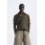 Zara Рубашка из модального смесового материала с развязанным кроем, Цвет: Зеленый, Размер: S (US S)