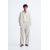 Zara Relaxed fit полосатая рубашка , Цвет: Бежевый, Размер: XL (US XL)