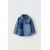 Zara Рубашка из денима с лоскутным оформлением , Цвет: Синий, Размер: 12-18 месяцев (86 см)