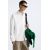 Zara Рубашка из крупнополиновой ткани , Цвет: Белый, Размер: S (US S), изображение 6