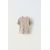 Zara Футболка с открытой вязкой под животный принт , Цвет: Бежевый, Размер: 1½ лет (86 см)