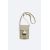 Zara Мини сумочка через плечо с металлической застежкой, Цвет: Бежевый, Размер: Только один размер, изображение 3