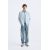 Zara Рубашка из поплина с карманами , Цвет: Синий, Размер: S (US S)