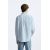 Zara Рубашка из поплина с карманами , Цвет: Синий, Размер: S (US S), изображение 3