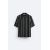 Zara Рубашка из полосатой вискозы , Цвет: Черный, Размер: S (US S), изображение 6