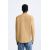 Zara Рубашка из текстурированного хлопка , Цвет: Жёлтый, Размер: S (US S), изображение 3