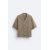 Zara Cохранить 
вязаная рубашка из ткани смеси хлопка, Цвет: Коричневый, Размер: L (US L), изображение 6