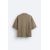 Zara Cохранить 
вязаная рубашка из ткани смеси хлопка, Цвет: Коричневый, Размер: L (US L), изображение 7