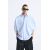 Zara Рубашка "boxy-fit oxford shirt" с сохранённым дизайном, Цвет: Синий, Размер: S-M (US S-M), изображение 2