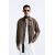 Zara Рубашка из хлопка и шелка с принтом в клетку, Цвет: Коричневый, Размер: S (US S), изображение 2