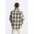 Zara Рубашка в клетку с контрастным воротником , Цвет: Бежевый, Размер: M (US M), изображение 3
