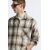 Zara Рубашка в клетку с контрастным воротником , Цвет: Бежевый, Размер: M (US M), изображение 6