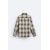 Zara Рубашка в клетку с контрастным воротником , Цвет: Бежевый, Размер: M (US M), изображение 8